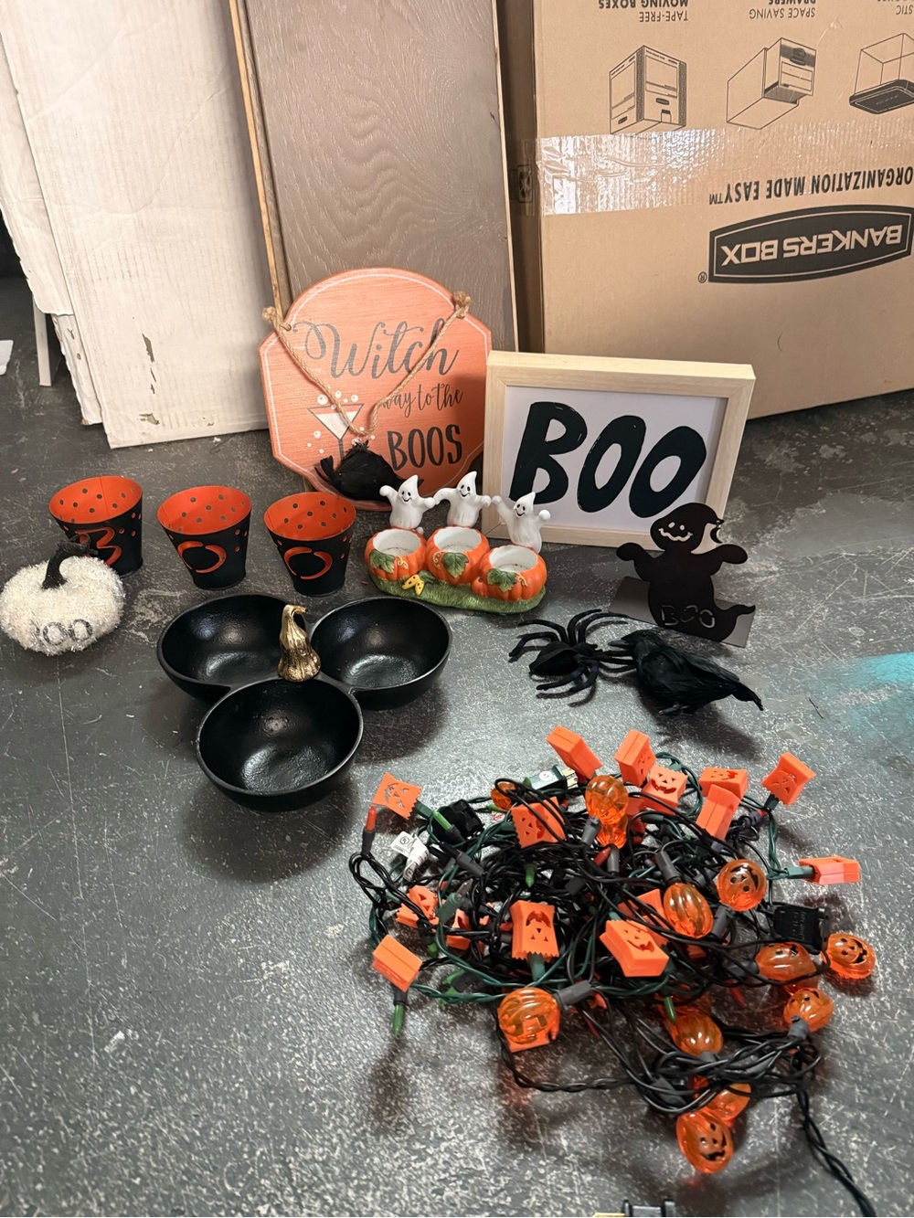 Halloween Party Decor Set - Orange/Black